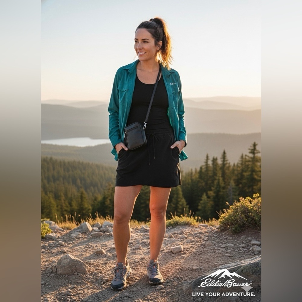 Eddie Bauer Black Skort size XL